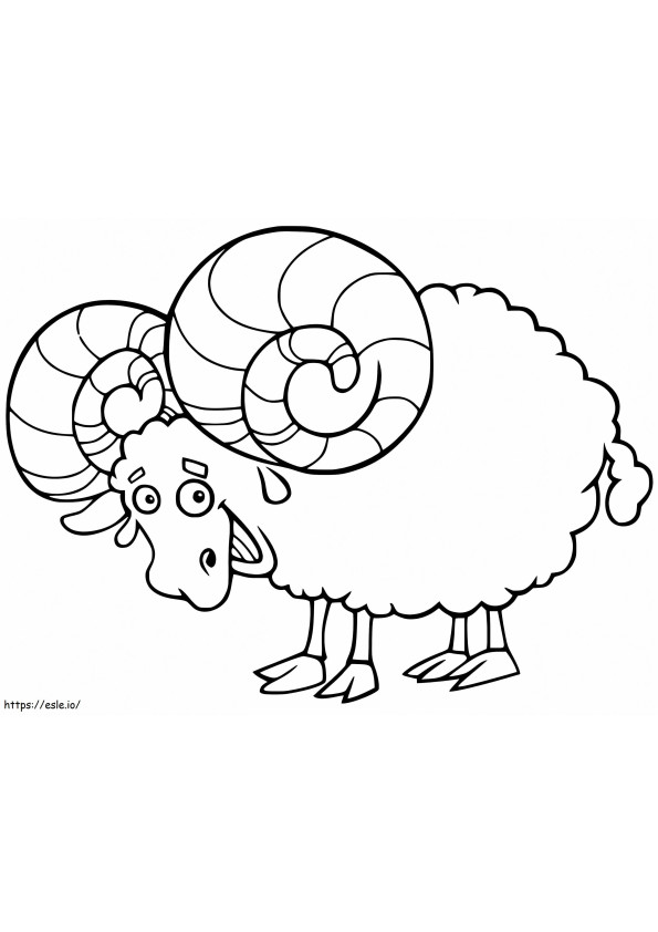 Ram Smiling coloring page