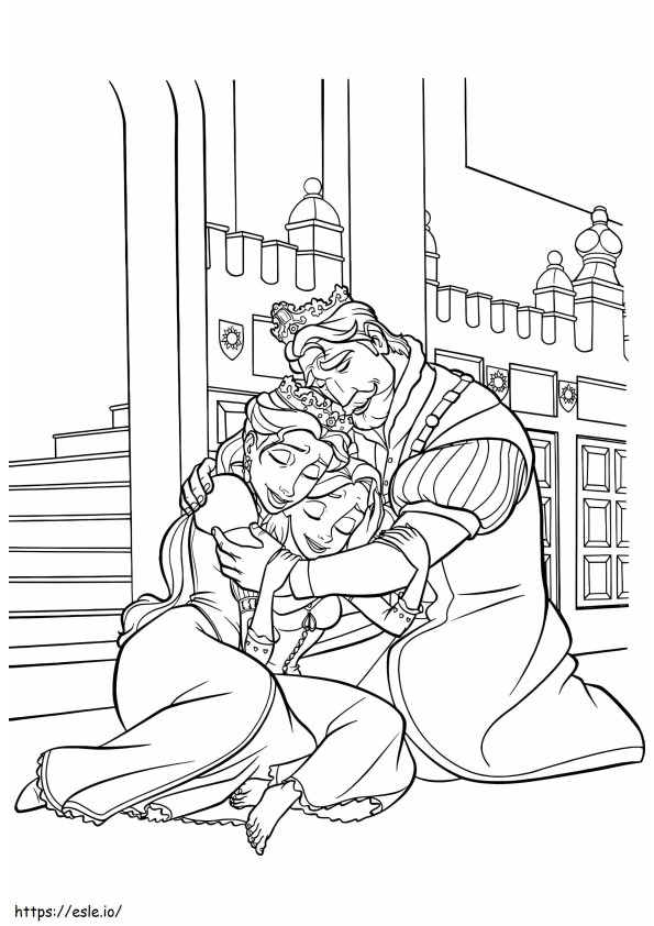 1533181621 Rapunzels Family A4 coloring page