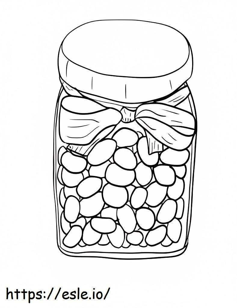 Awesome Jar Beans coloring page