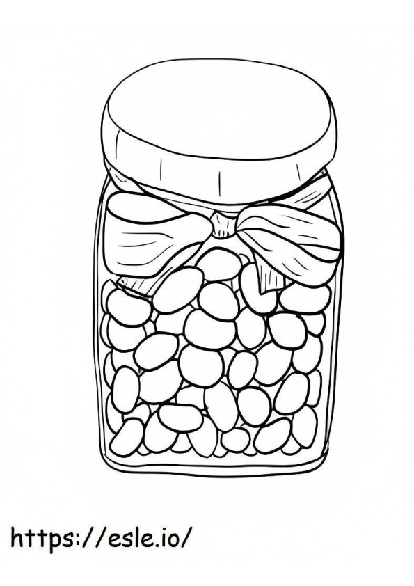 Awesome Jar Beans coloring page