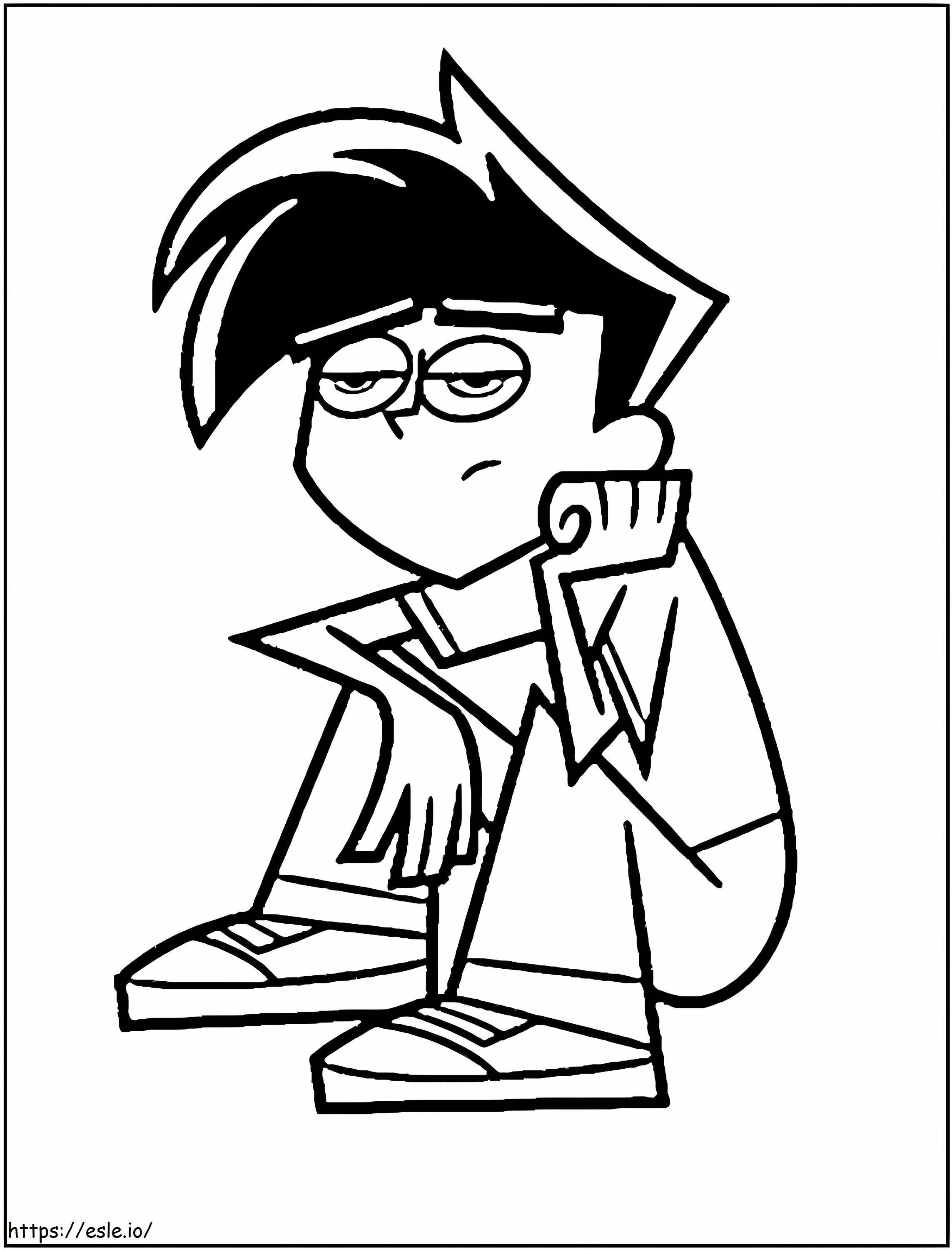 Danny Phantom Is Bored coloring page