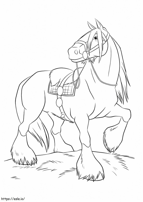 Coloriage Le cheval de comté à imprimer dessin