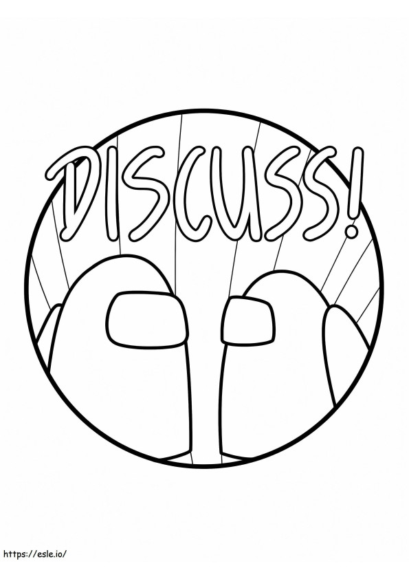 Among Us Discuss coloring page
