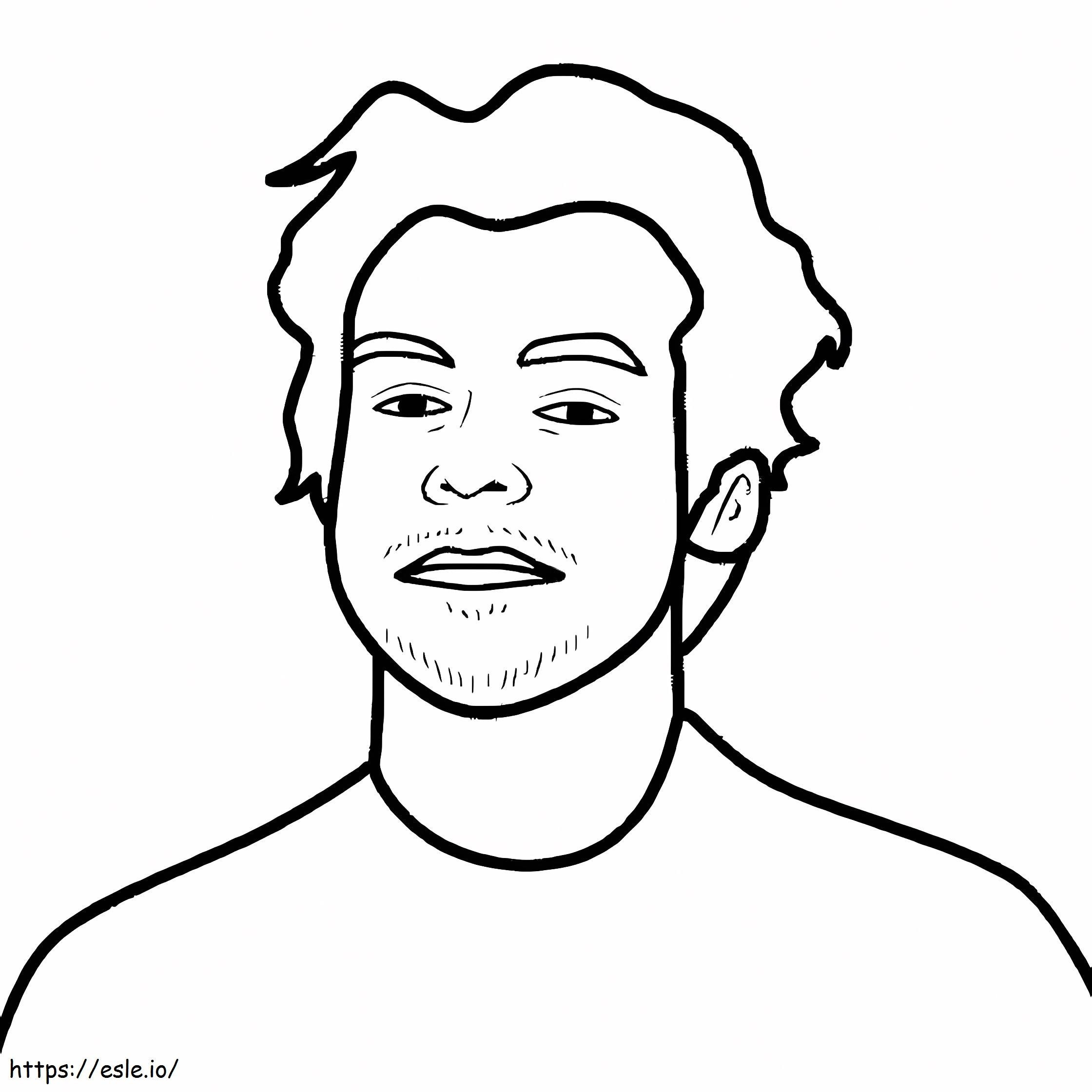 Printable Harry Styles coloring page