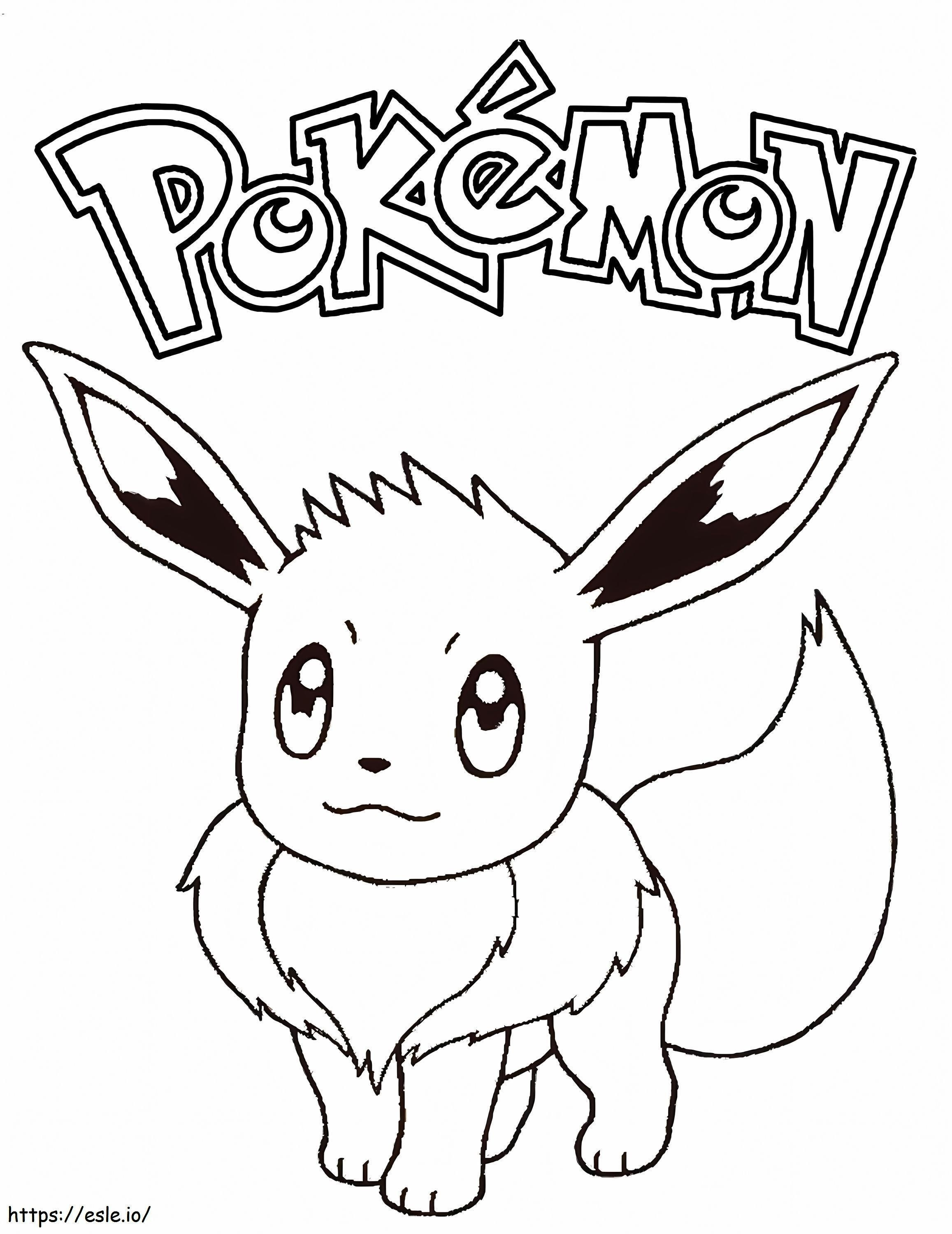Coloriage Pokémon Évoli à imprimer dessin
