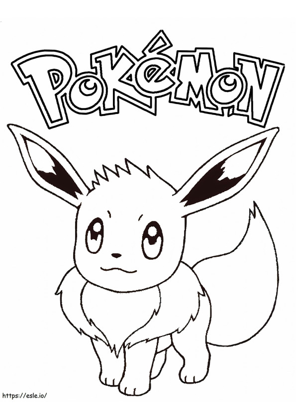 Coloriage Pokémon Évoli à imprimer dessin
