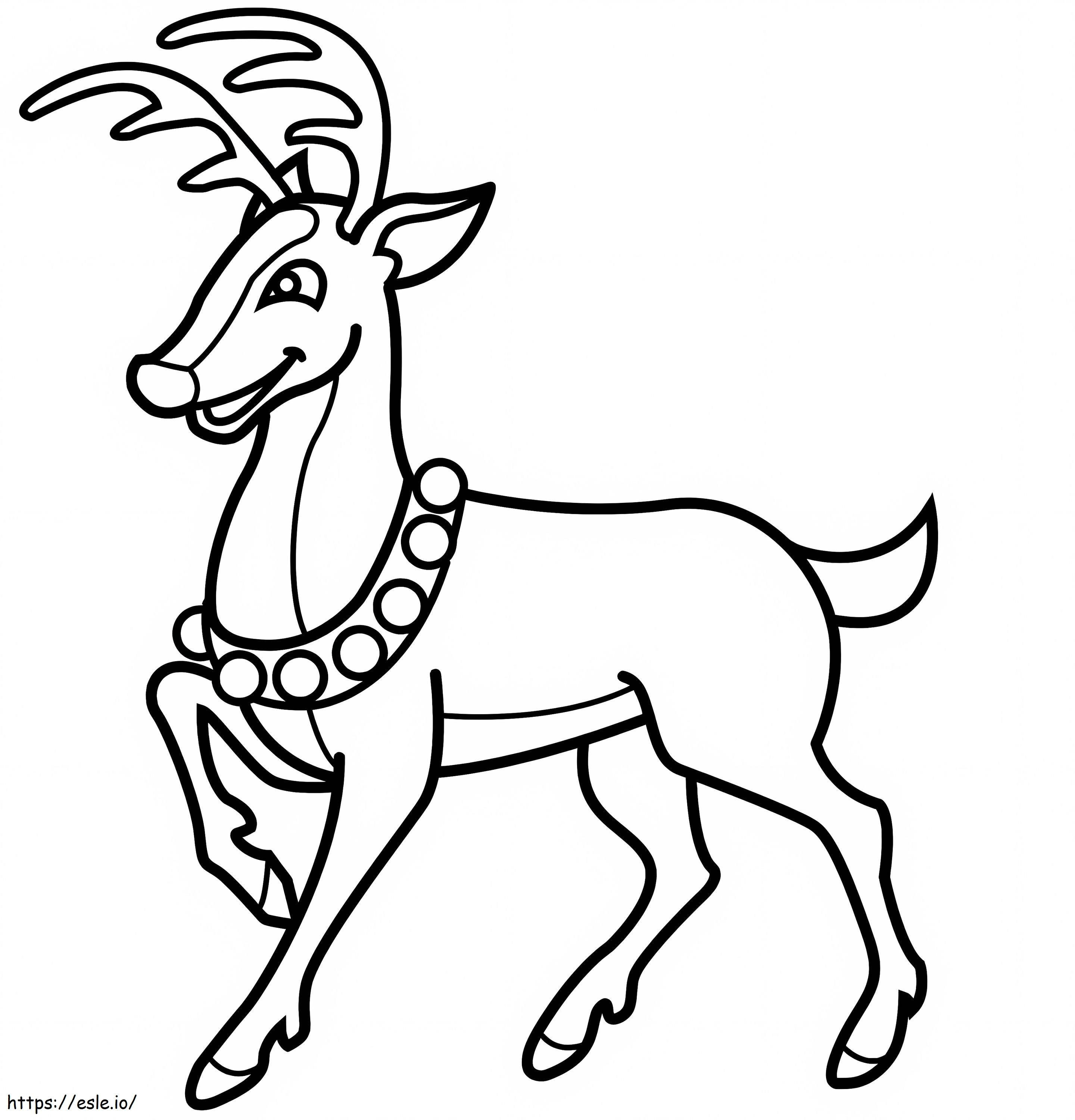 Fun Reindeer coloring page