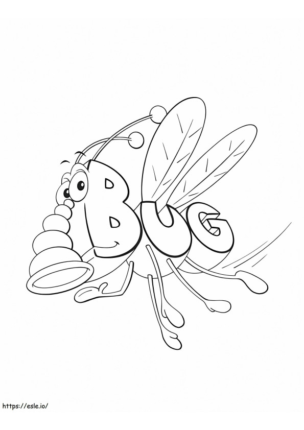 Latający Bug kolorowanka