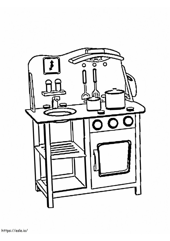 Kitchen Toy coloring page