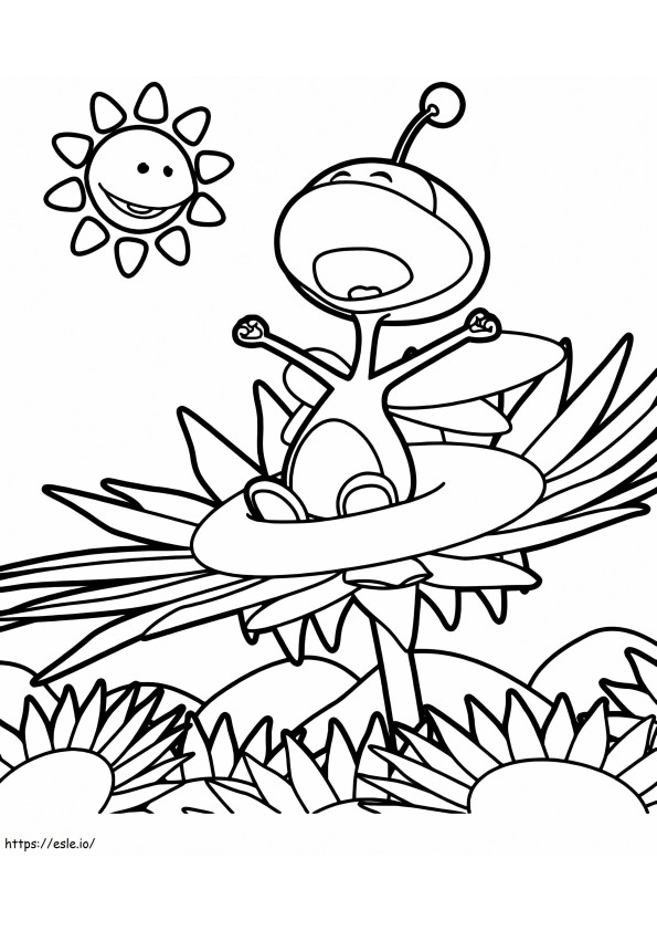 Uki Wakes Up coloring page