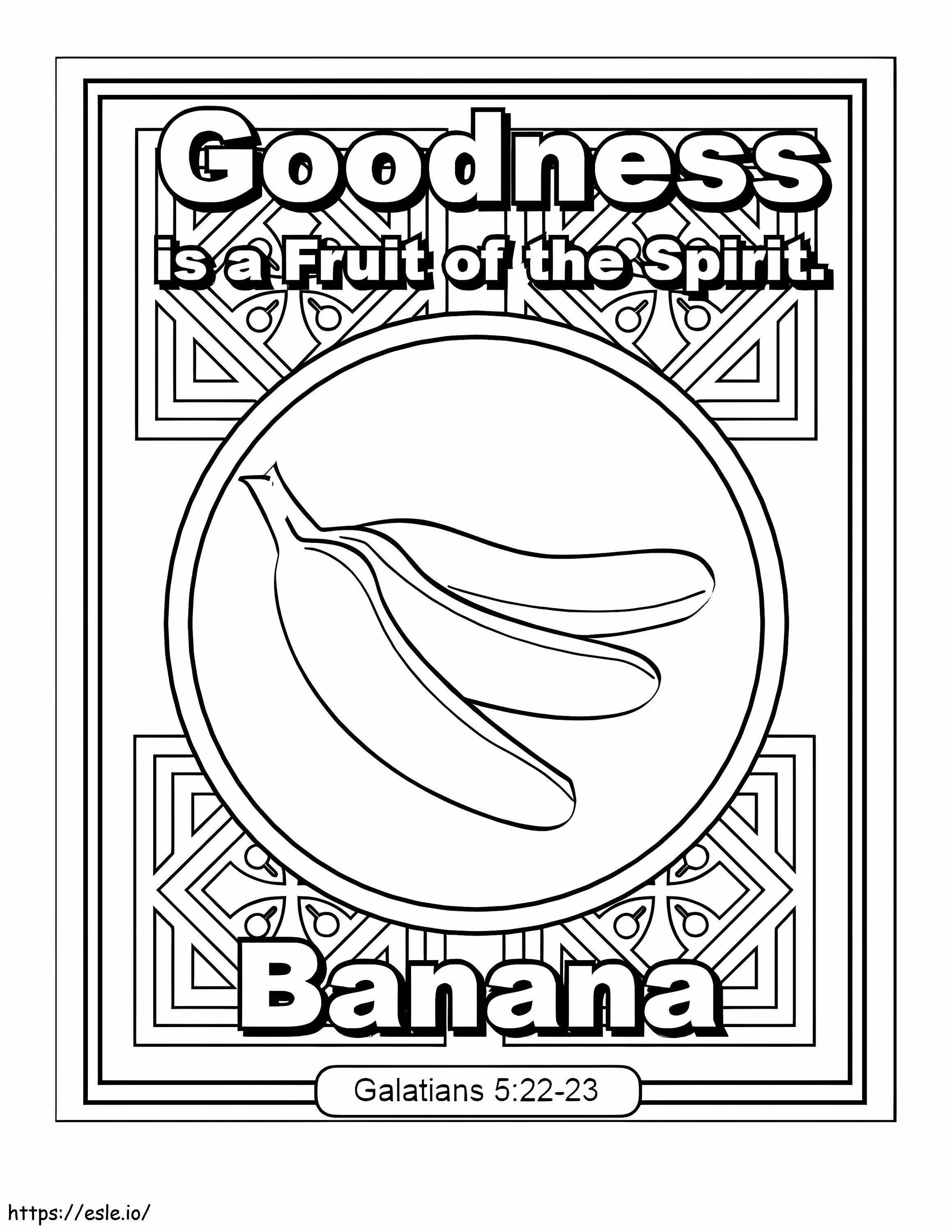 Goodness Fruit Of The Spirit coloring page