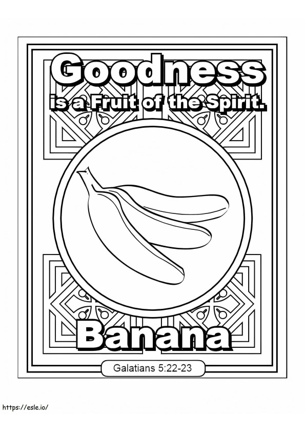 Goodness Fruit Of The Spirit coloring page