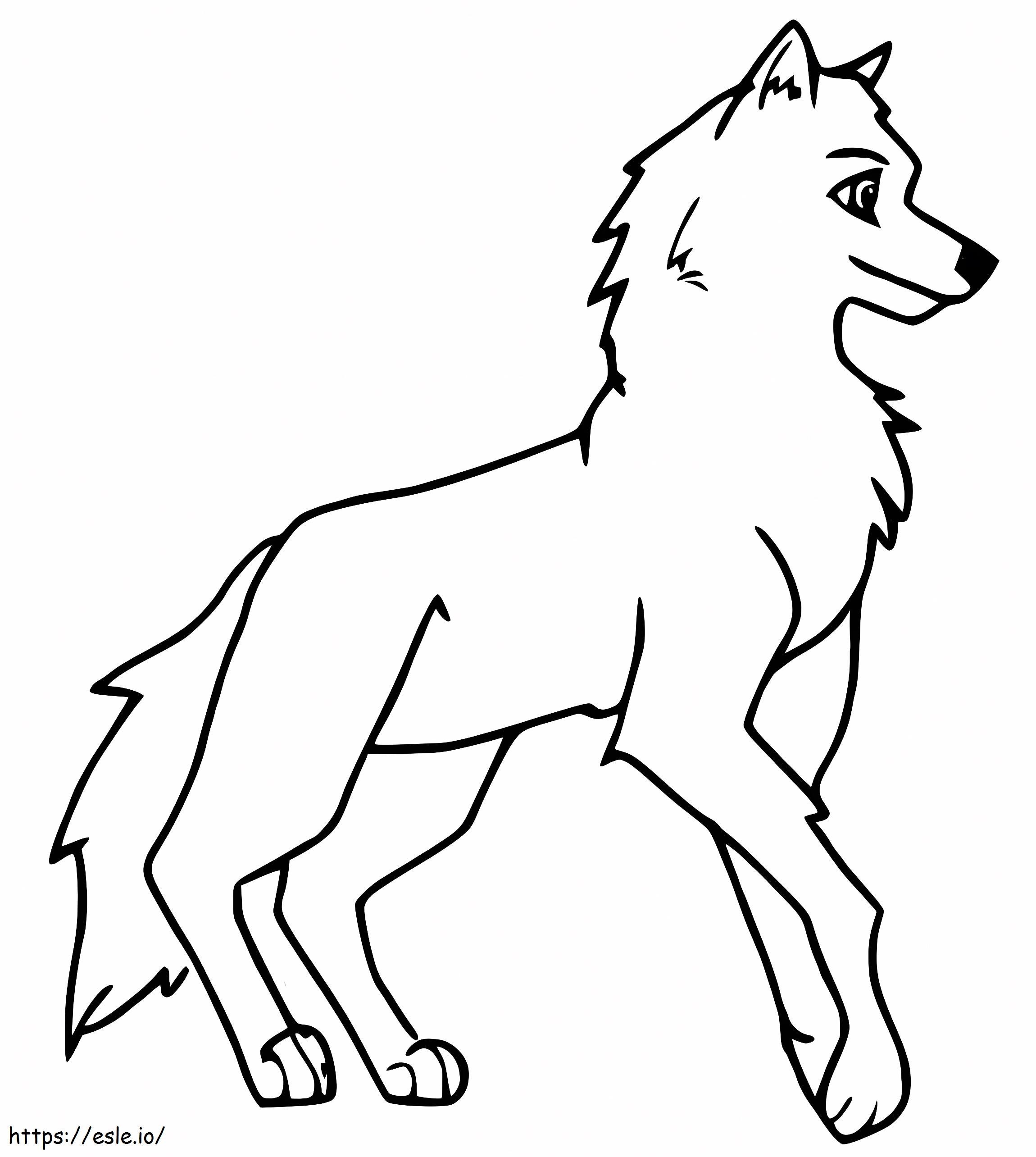 Aleu Wolfdog From Balto coloring page