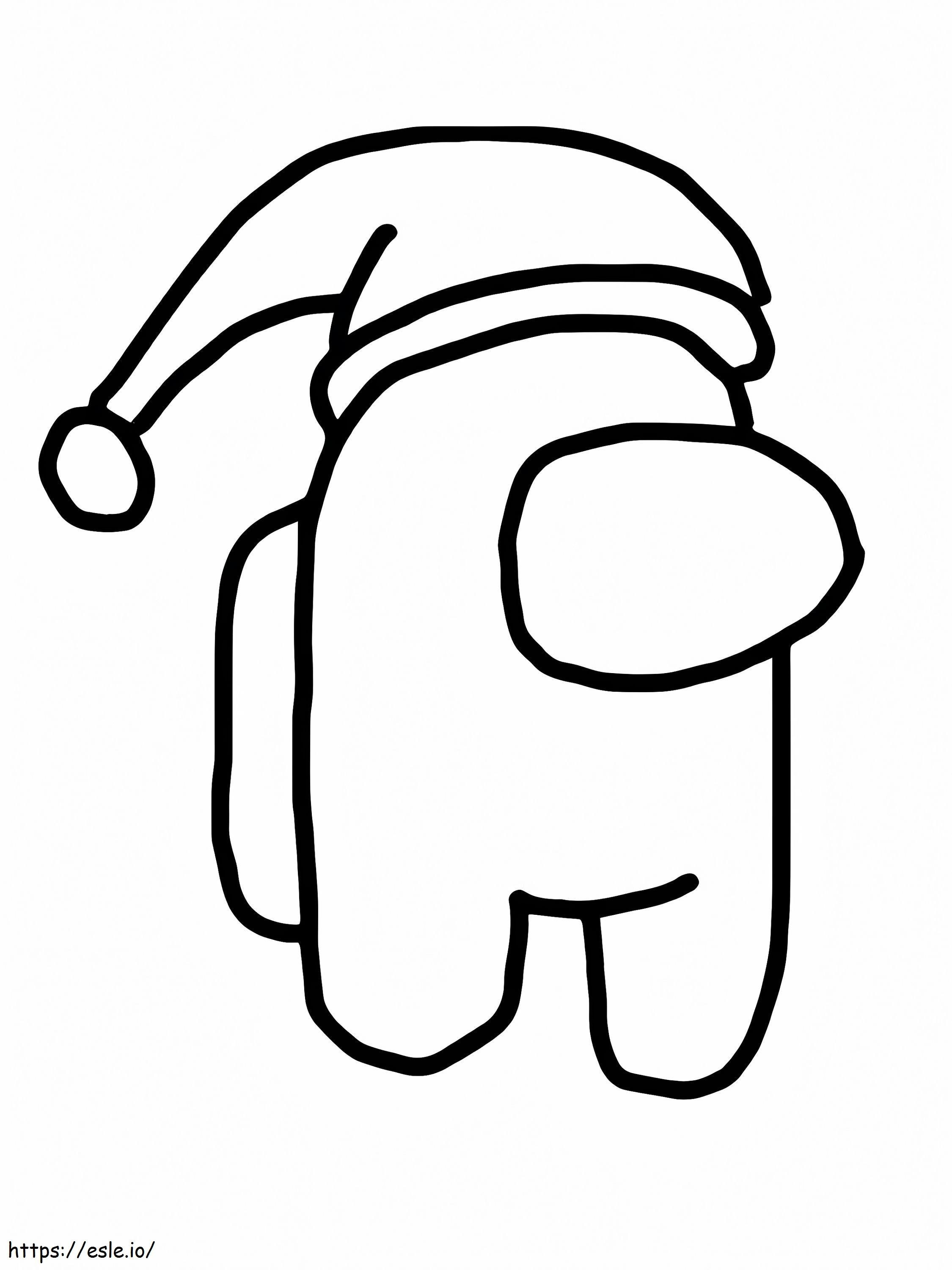 Zeichnung des Weihnachtsmanns unter uns, Malseite ausmalbilder