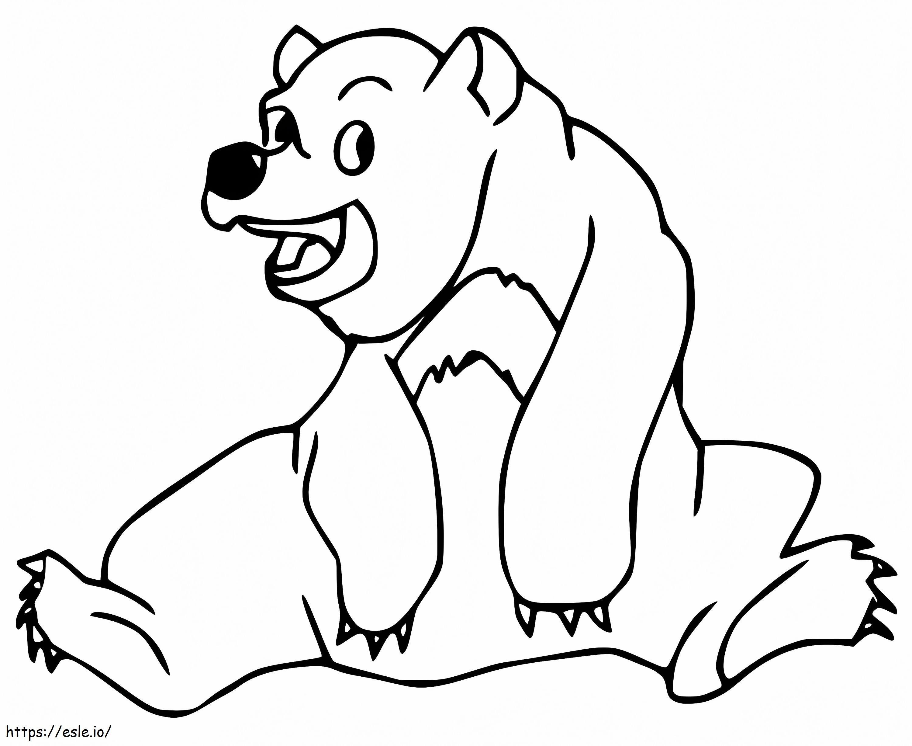Niedźwiedź Brunatny 16 kolorowanka