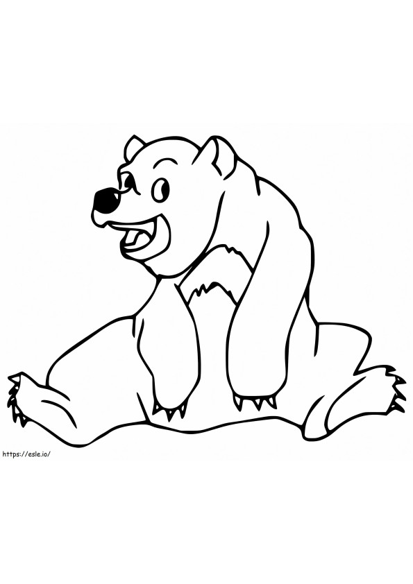 Brown Bear 16 coloring page