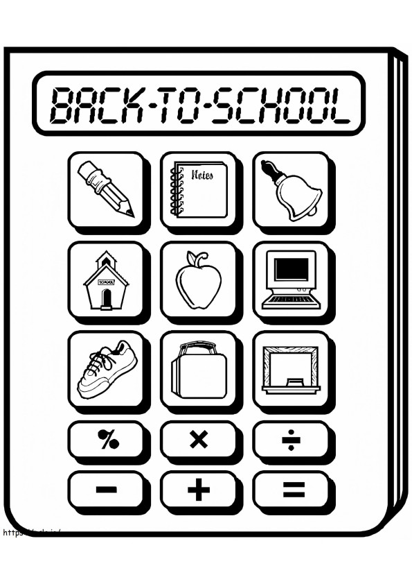 Back To School 4 coloring page