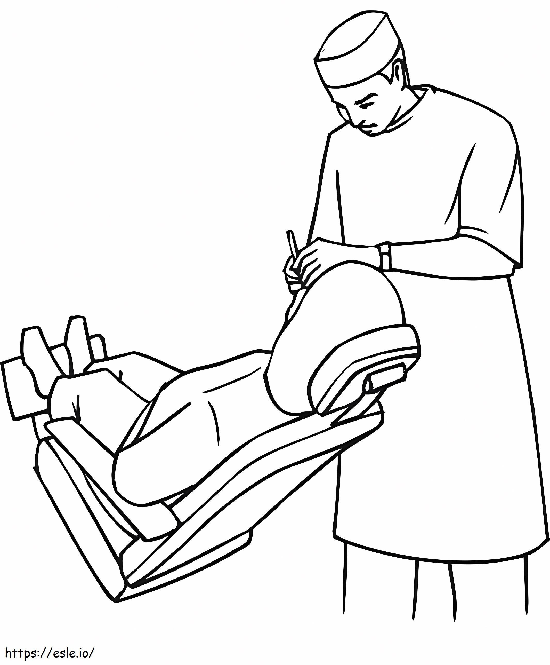 Dentist 4 coloring page