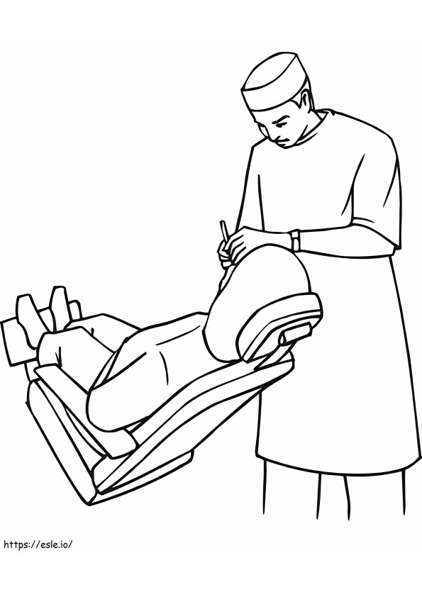 Dentist 4 coloring page