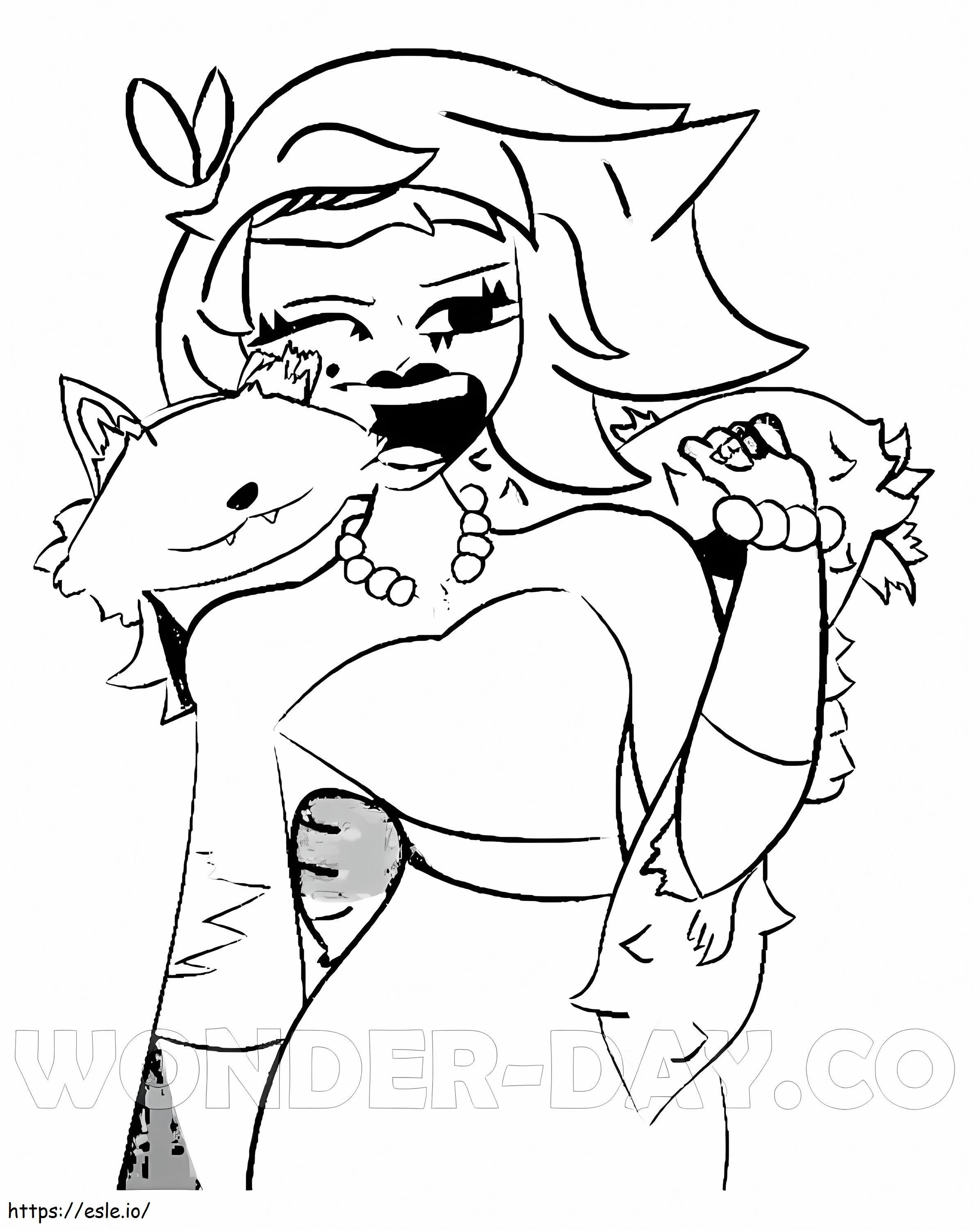 Lola Brawl Stars For Kid coloring page