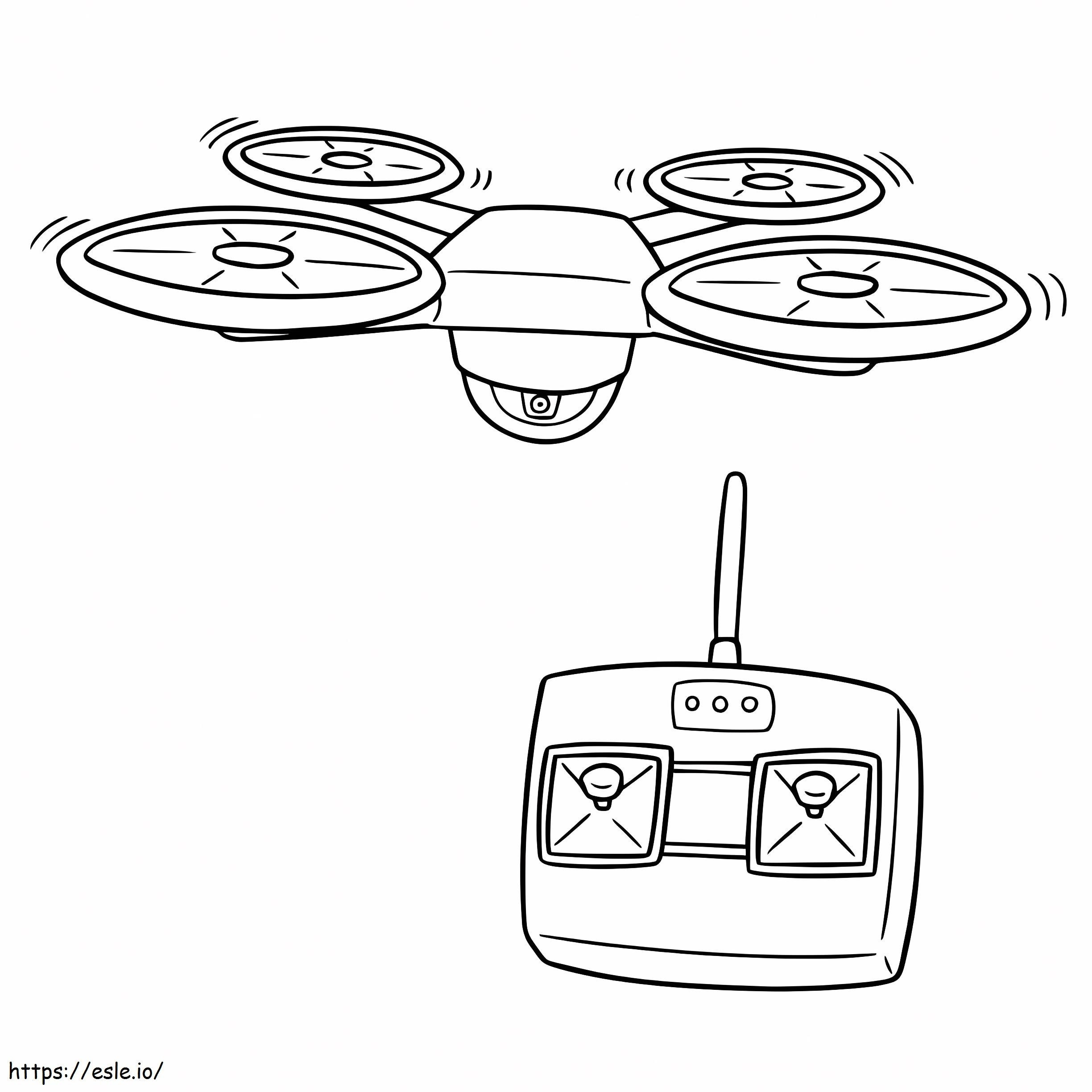 Drone To Color coloring page