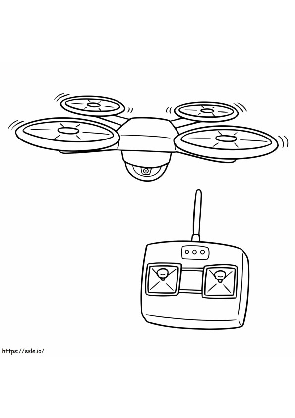 Drone To Color coloring page