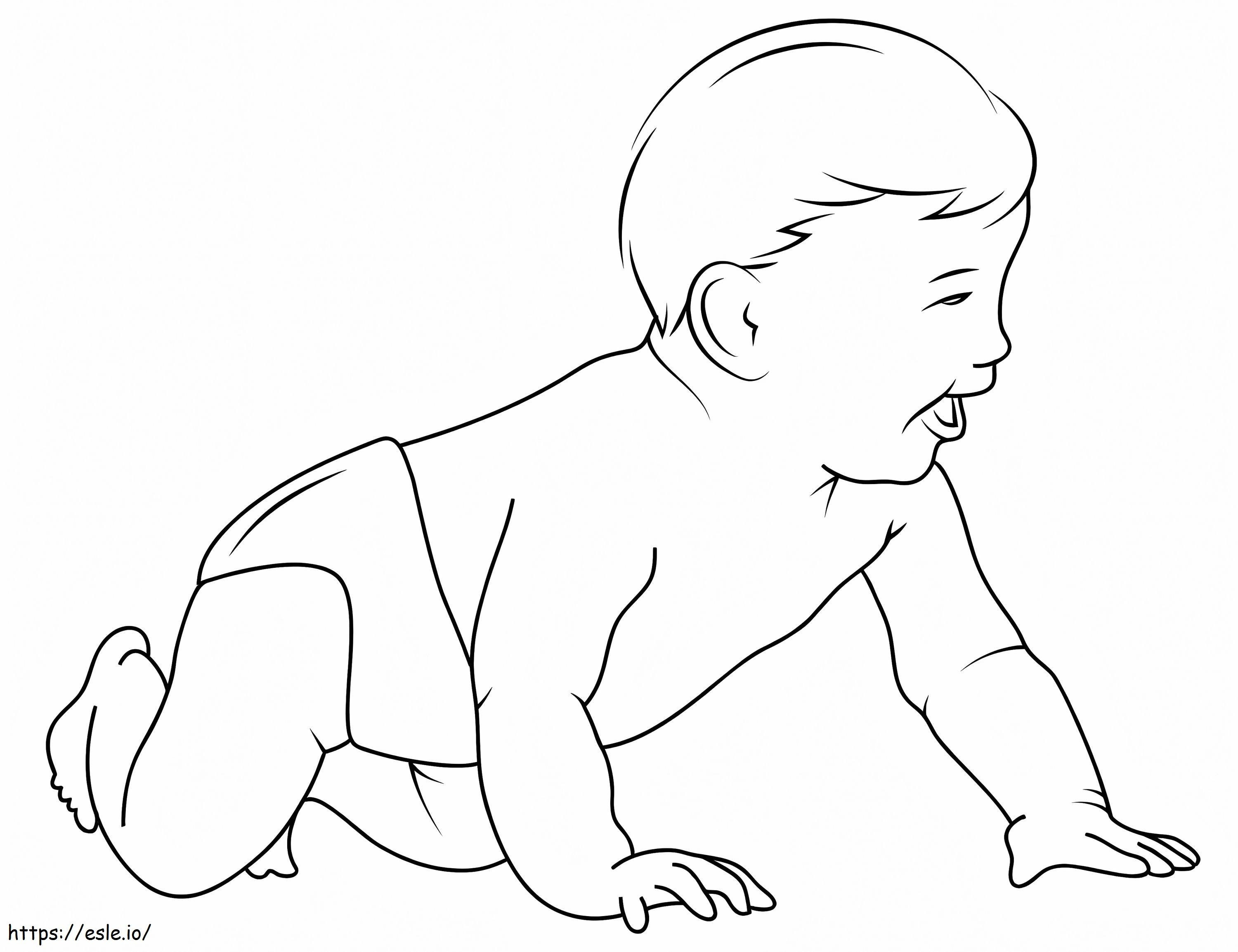Baby Laughing coloring page