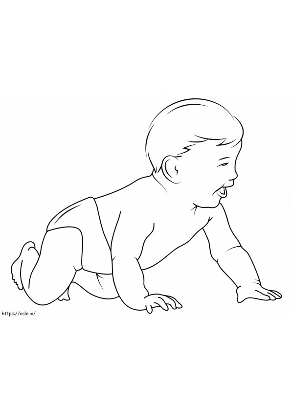 Baby Laughing coloring page