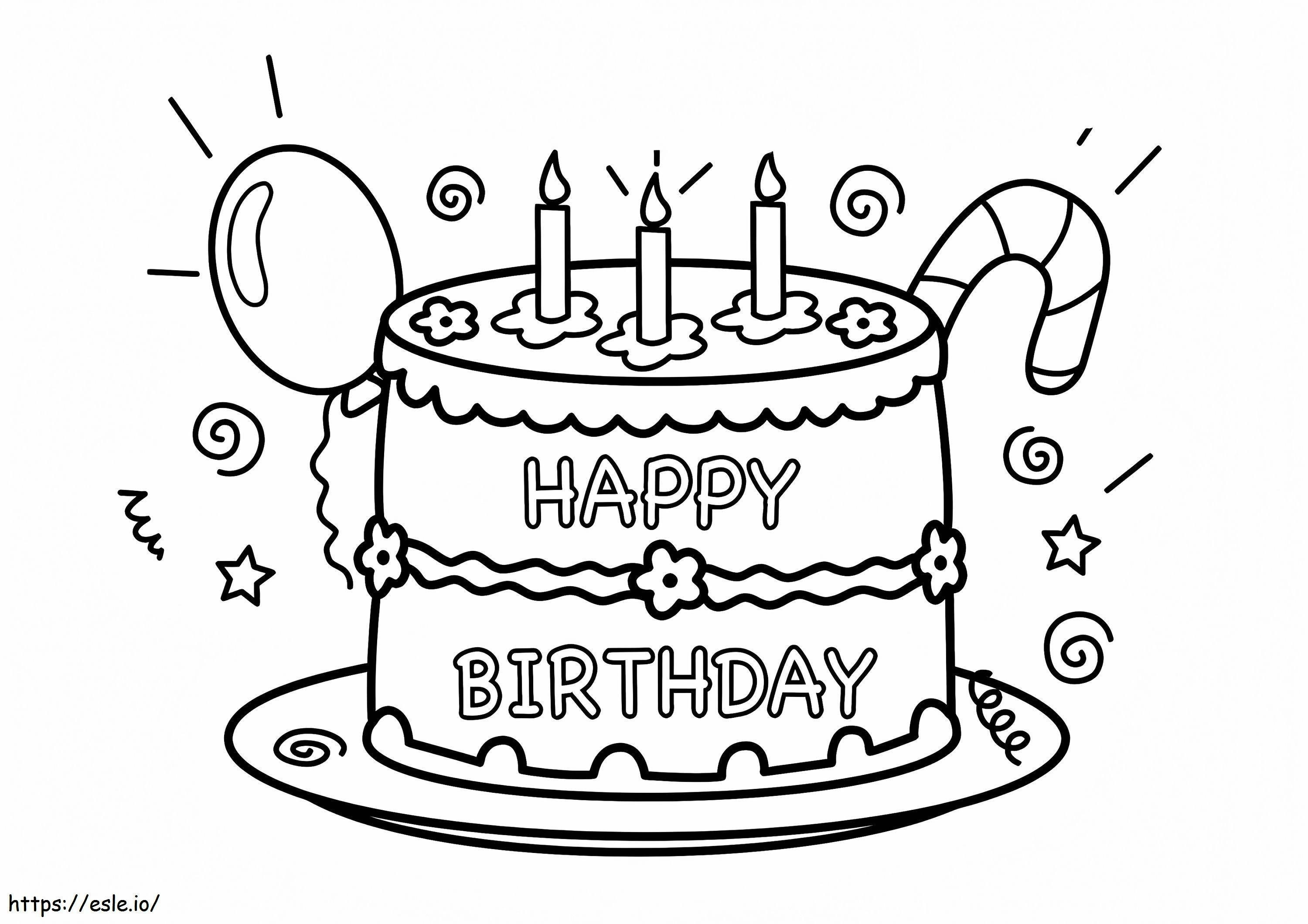 1530585937 The Birthday Cake A4 E1600443029414 coloring page
