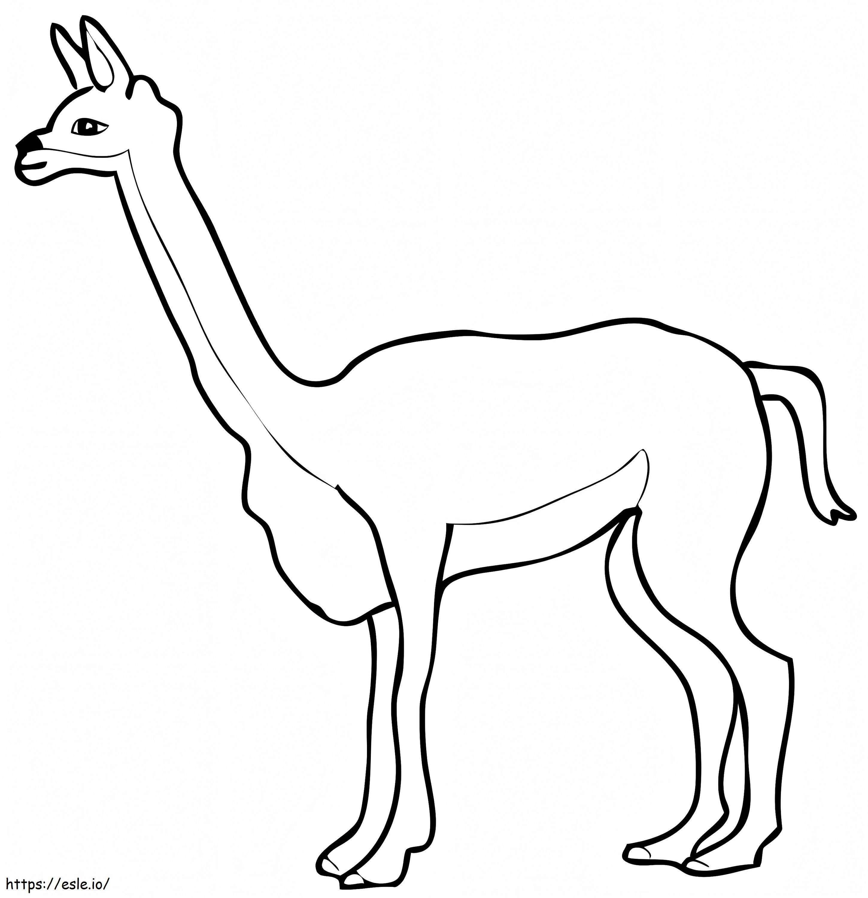Free Vicuna coloring page