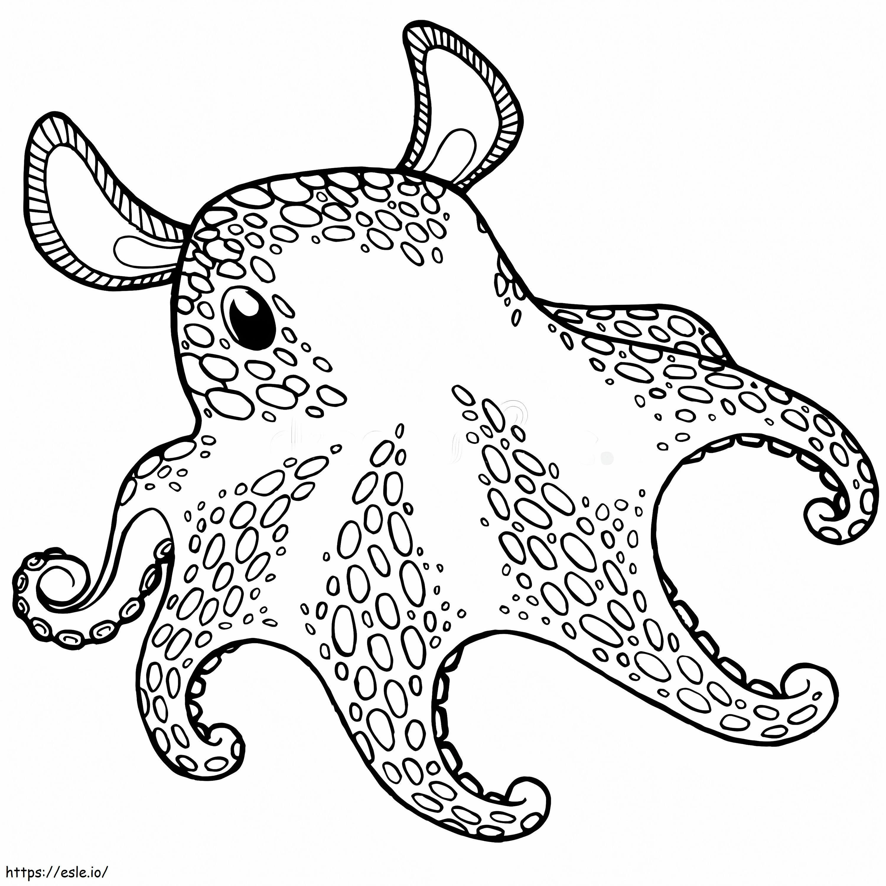 Goede octopus kleurplaat kleurplaat