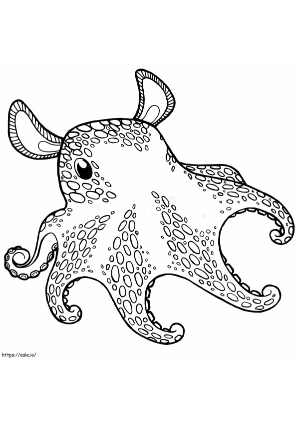 Guter Oktopus ausmalbilder