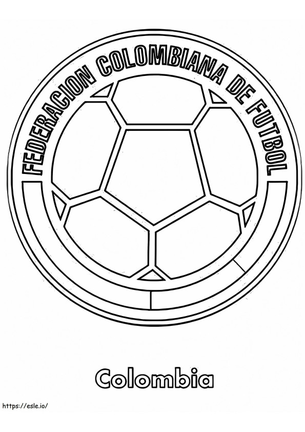 Colombia National Football Team coloring page