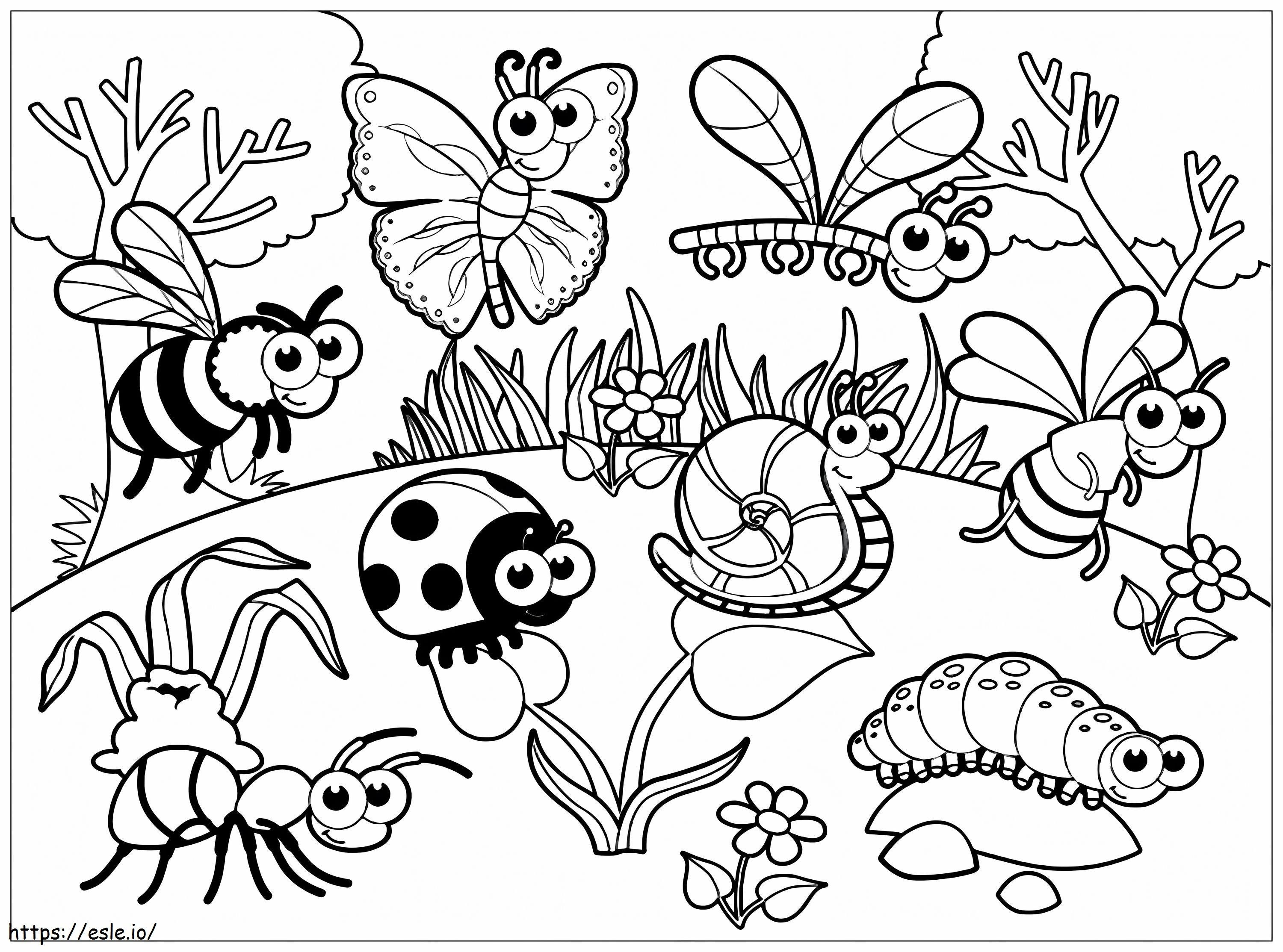 Coloriage Insectes à imprimer à imprimer dessin