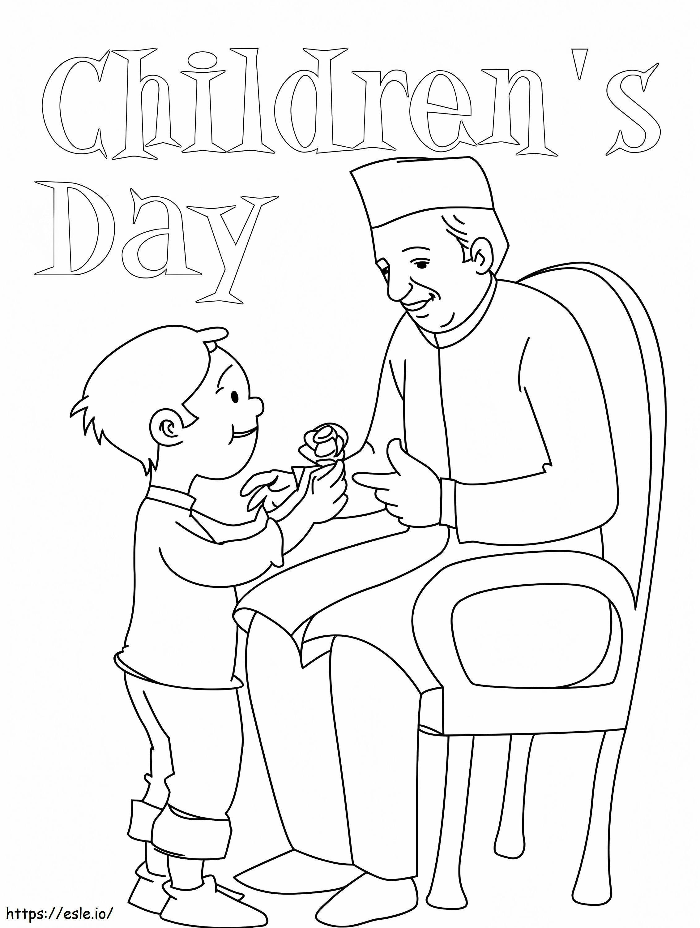 Childrens Day 7 coloring page