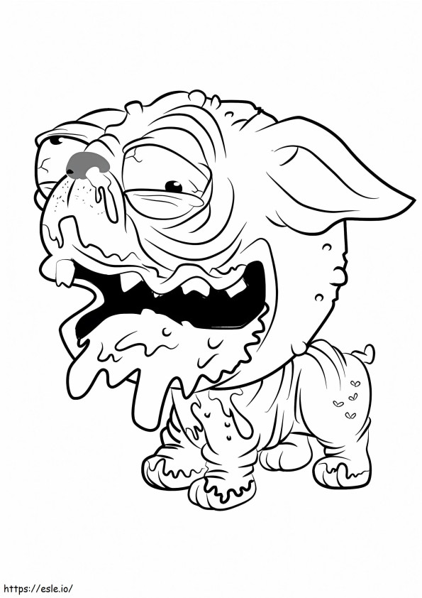 Puggly From The Ugglys Pet Shop coloring page