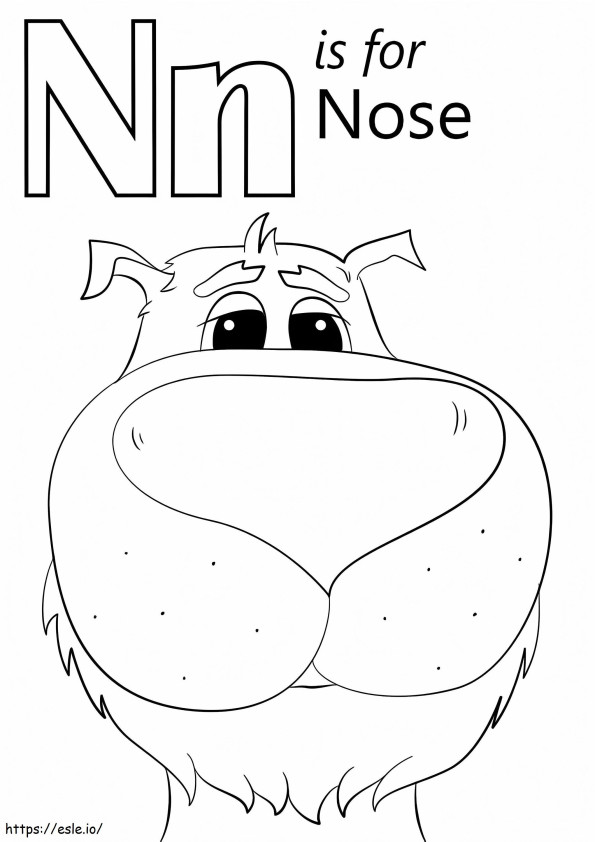 Nose Letter N