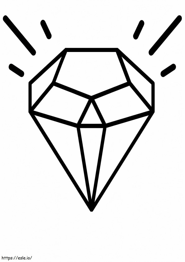 Coloriage Diamant pour les enfants à imprimer dessin