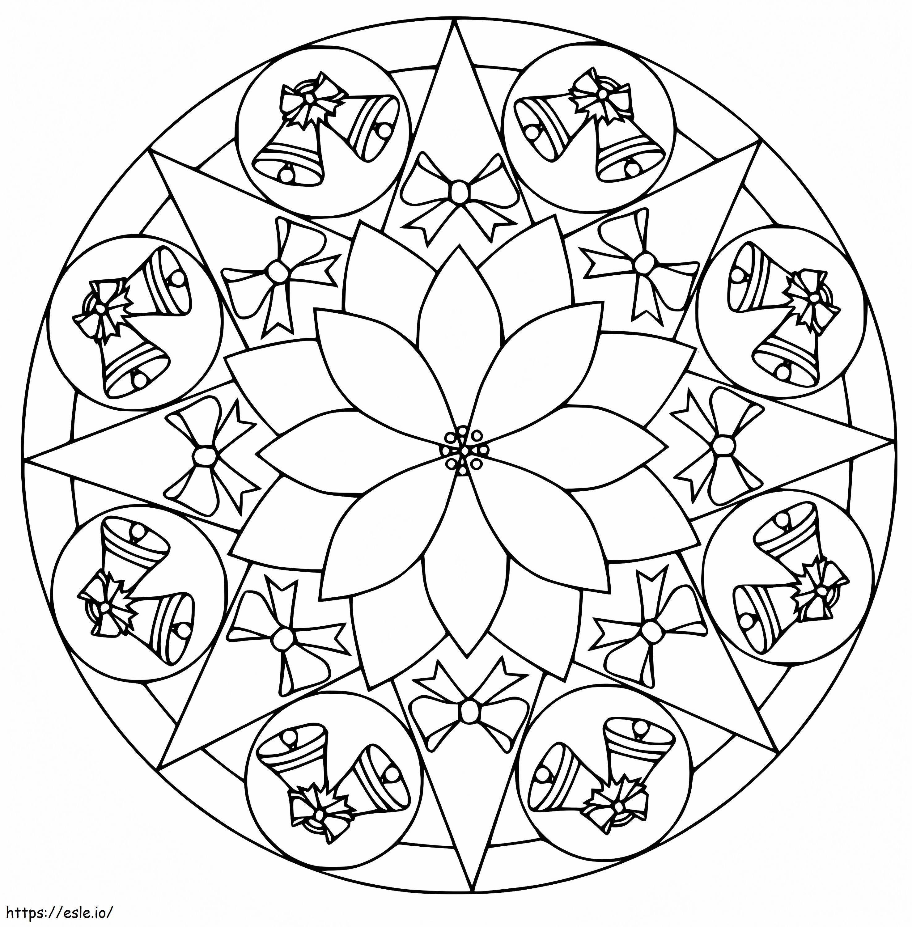 Christmas Mandala 30 coloring page