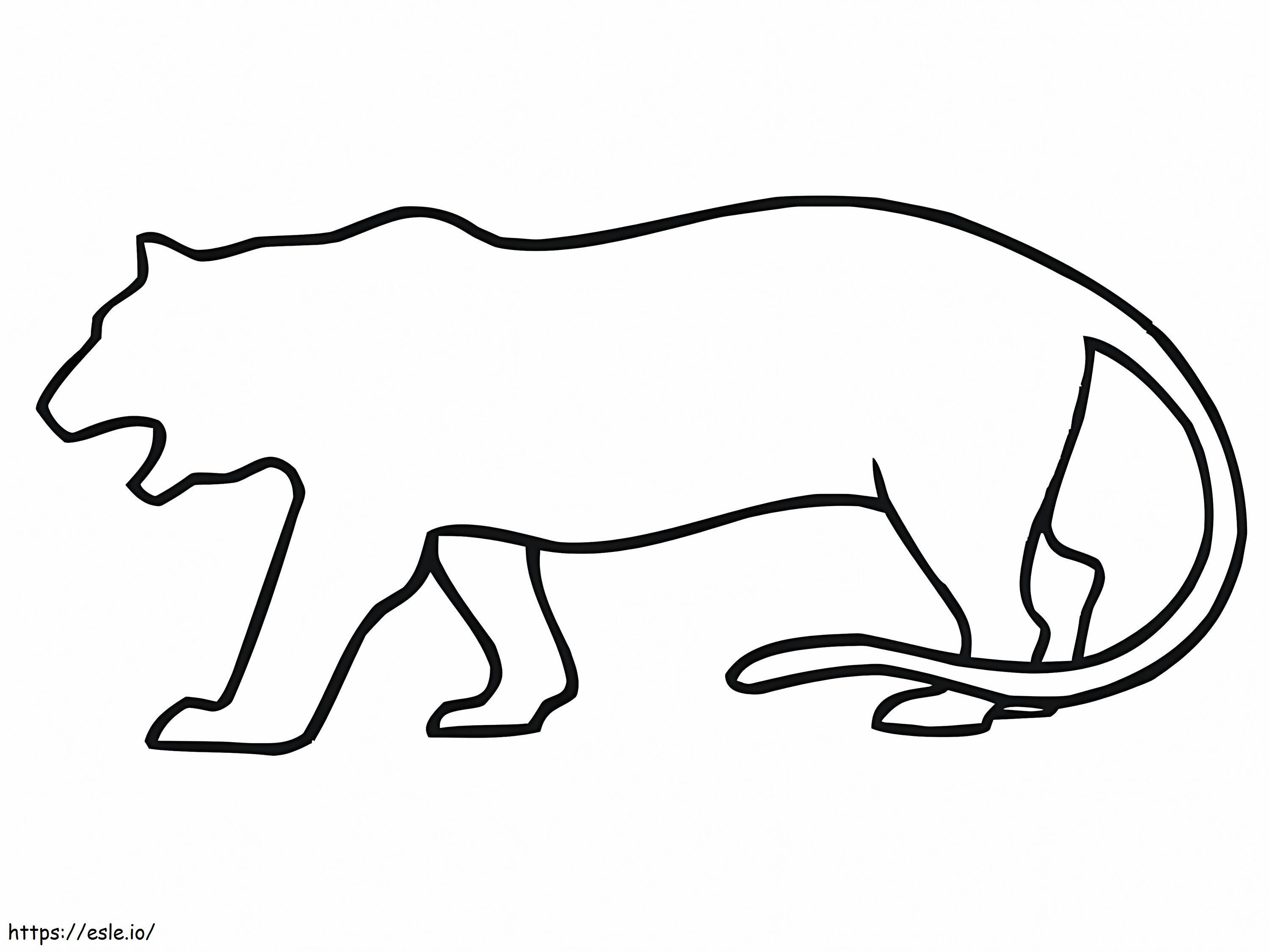 Tiger Outline coloring page