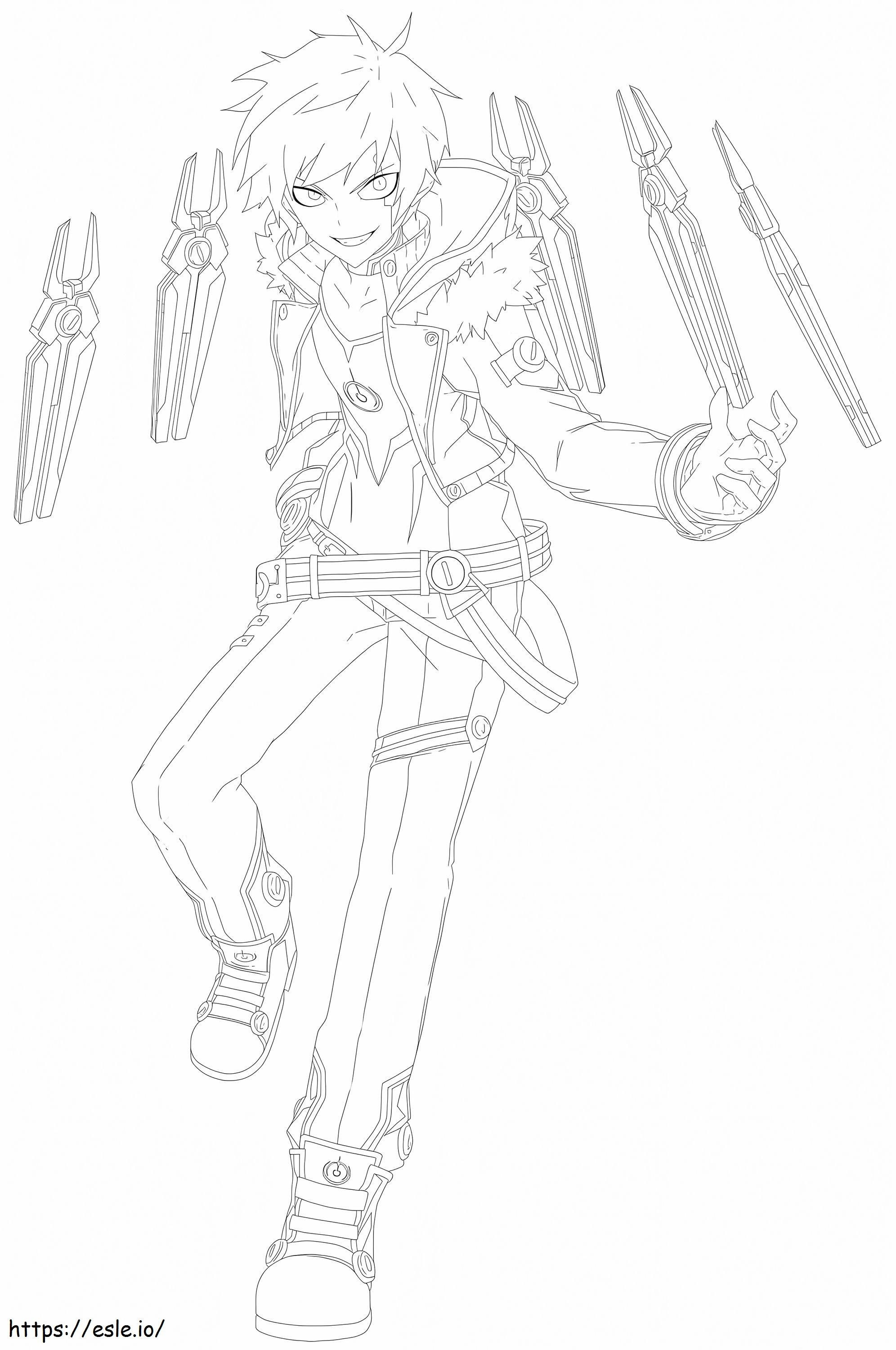 Add Elsword coloring page