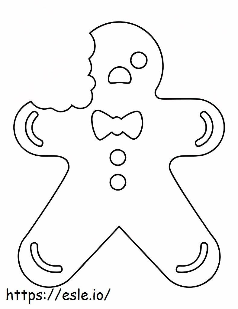 Eaten Gingerbread Girl coloring page