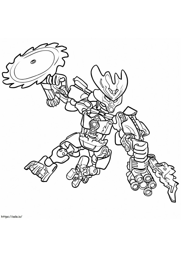 Protector of Ice Bionicle de colorat