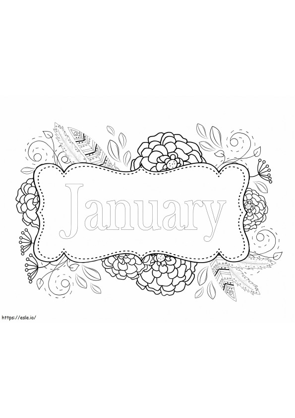 January 4 coloring page