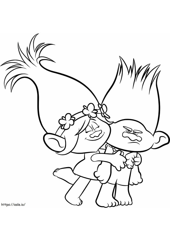 1531795361 Poppy Hugging Branch A4 coloring page