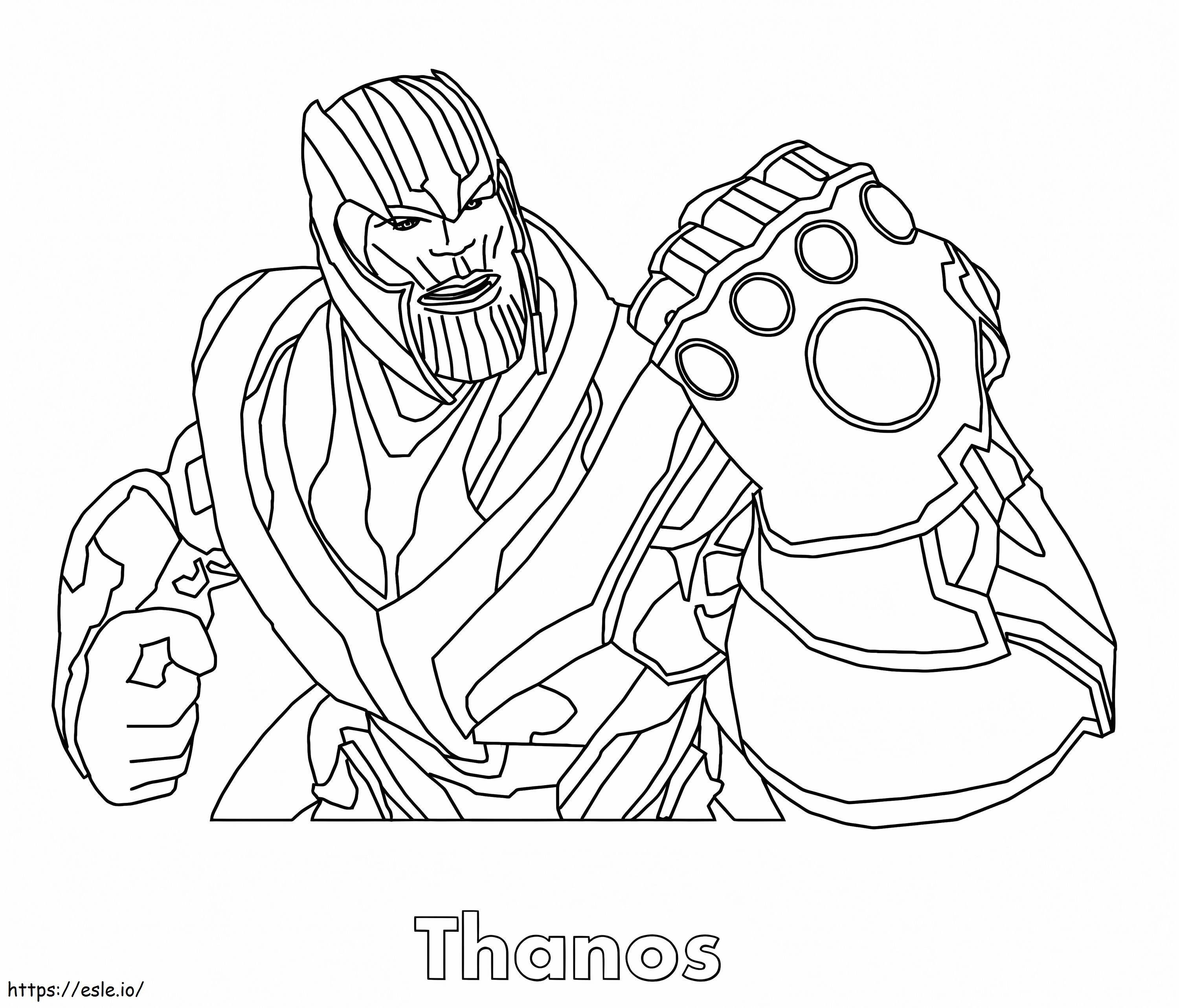 HQ Thanos Image coloring page