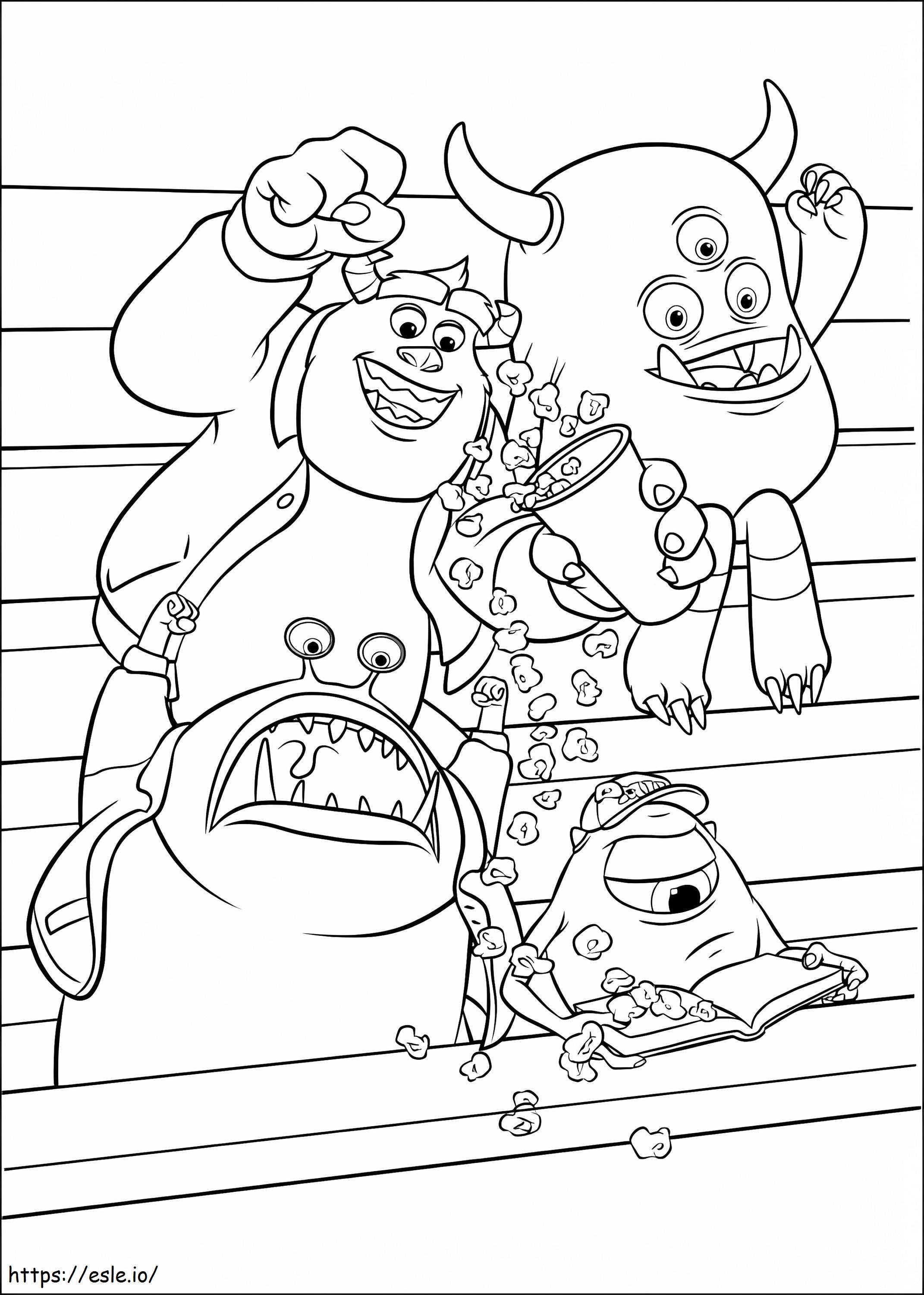 Monsters University 1 Coloring Pages | Free Printable Mike and Sulley