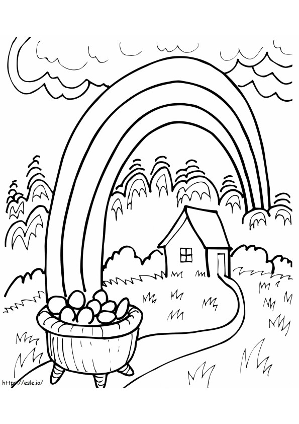 Rainbow Coloring Page 8 coloring page