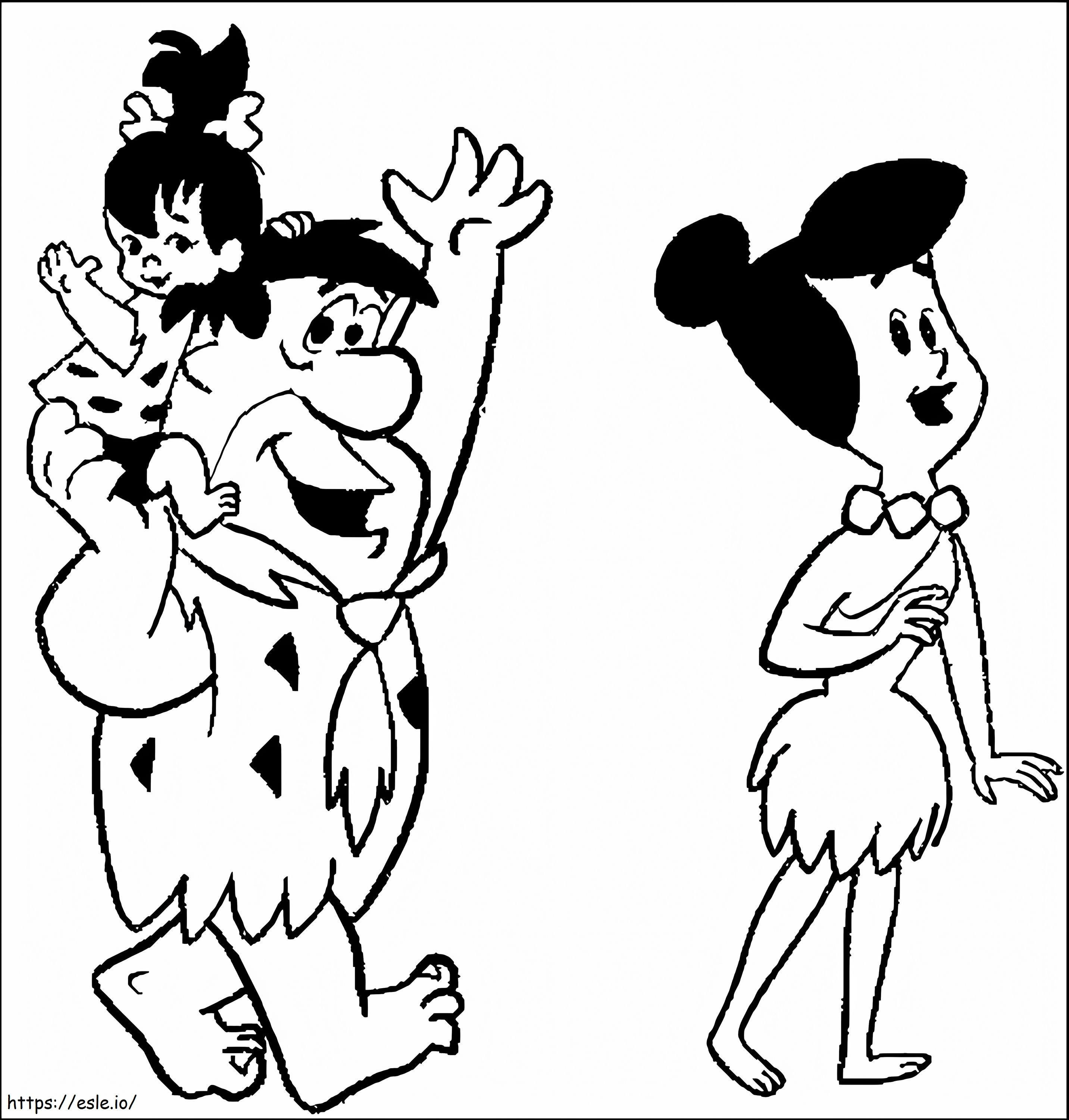 The Flintstones Free Printable coloring page