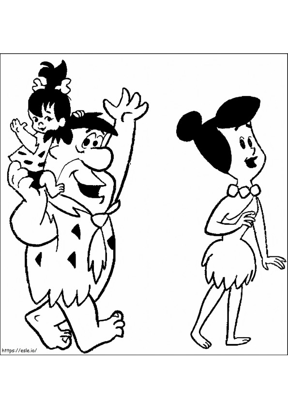 The Flintstones Free Printable coloring page